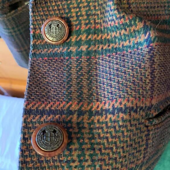 Vintage Sag Harbor patterned blazer with shoulder pads size 14 - Picture 8 of 8